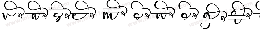 vase monogram字体字体转换